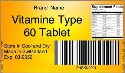 Label templates in Label Resizer
