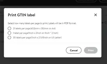 Label quantity control in Label Resizer