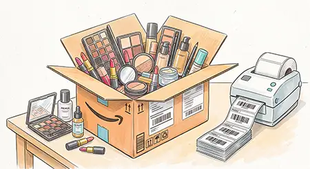Amazon cosmetics FNSKU barcode compliance guide