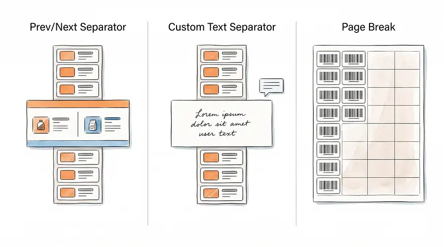 Three Separator Types