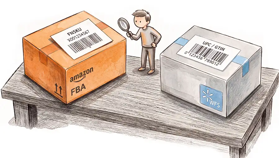 5 Deadly Walmart WFS Labeling Mistakes Walmart WFS and Amazon FBA warehouse fulfillment labeling process