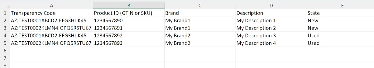 Bulk - Multiple Products file upload in the Label Resizer Transparency Label Maker Prepare Your Data