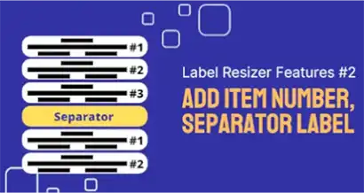 "Separator Label" and "Item Number" Features for FBA