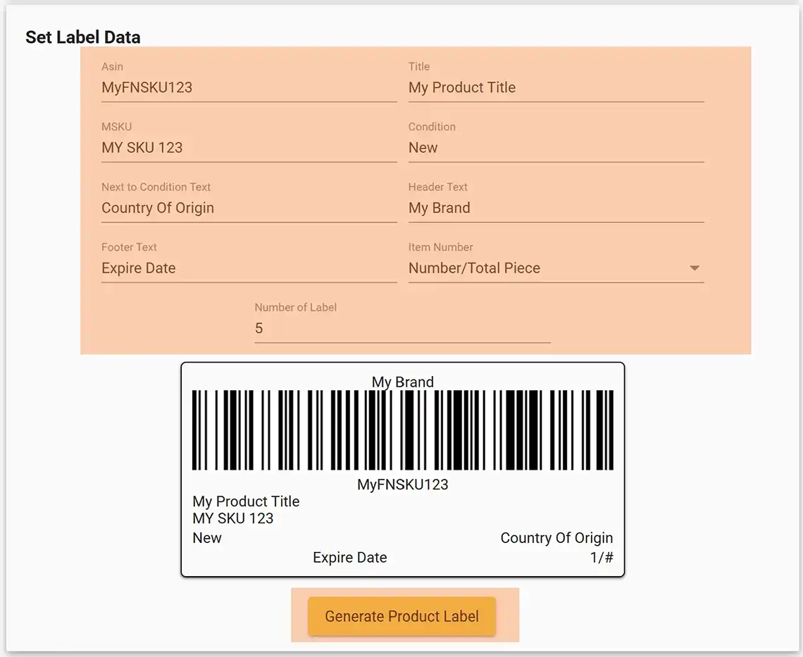 ❁Ma❁さま　専用ページ Amazon FNSKU Barcode Label Maker - Create Compliant Barcodes for
