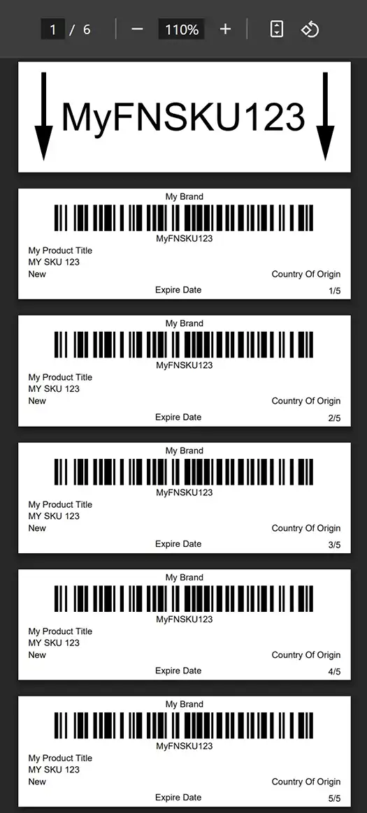 Amazon FNSKU Barcode Label Maker - Create Compliant Barcodes for