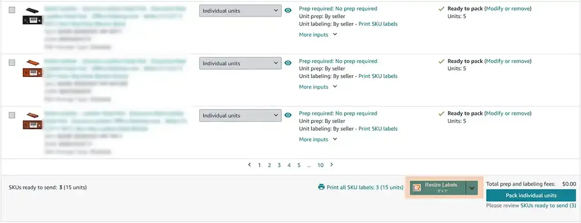 Resize Labels in Choose Inventory step