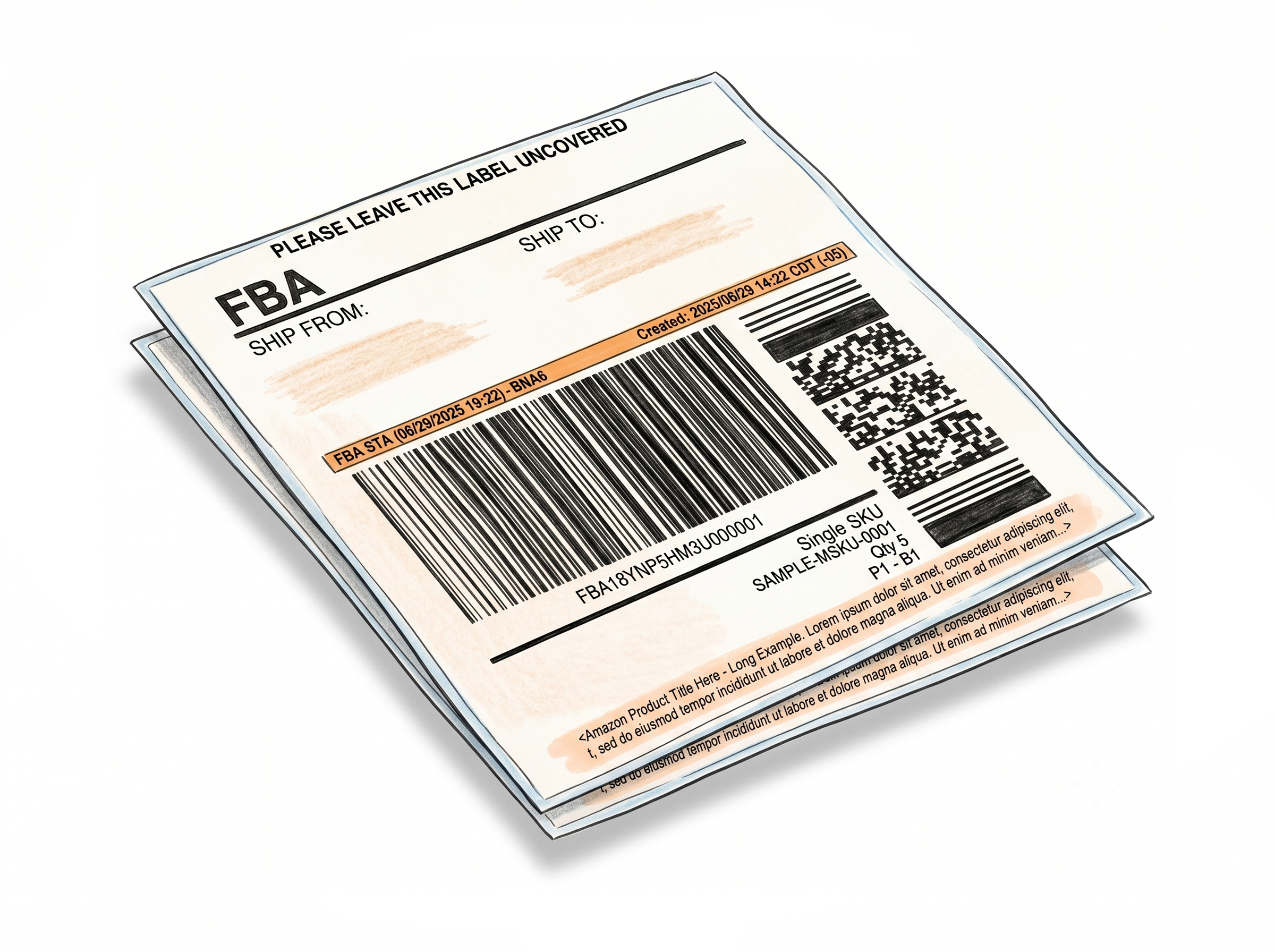 Product Title on Box Labels