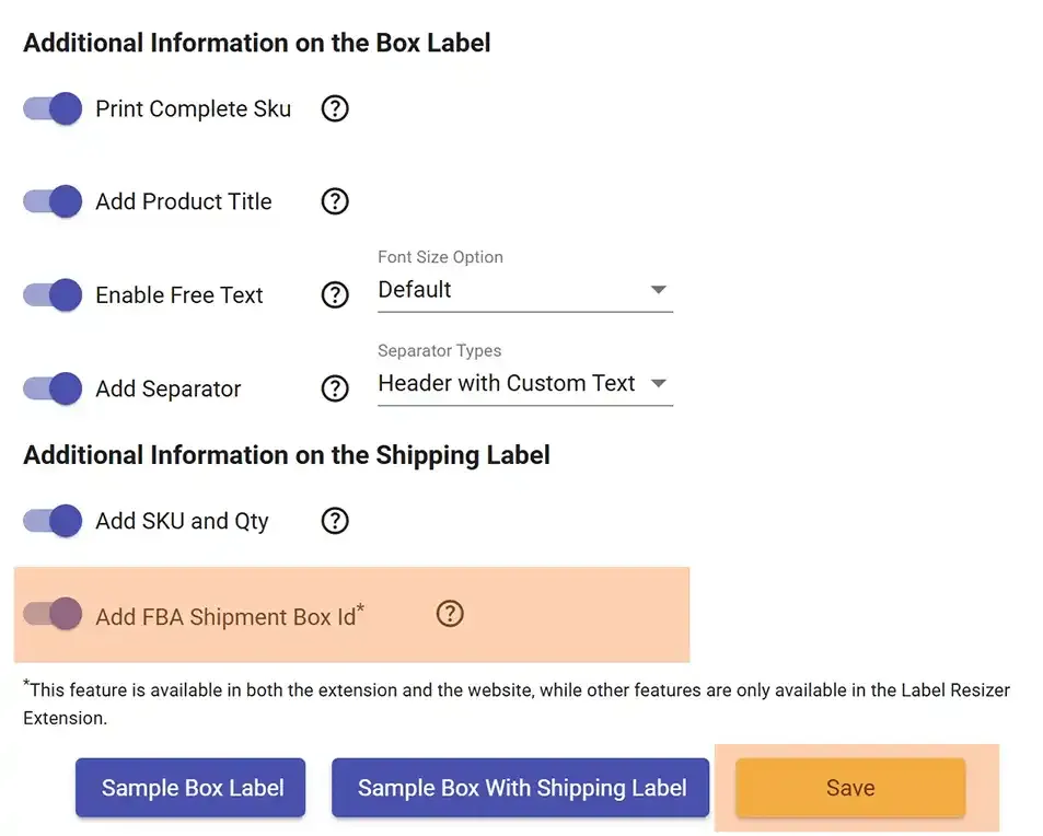 Add SKU and QTY setting