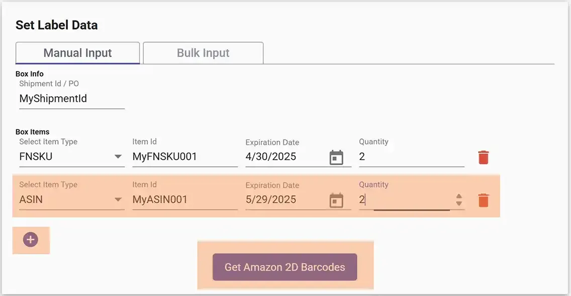 Item details form