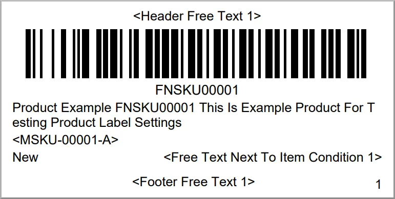 Amazon FNSKU Label Makert Label Resizer