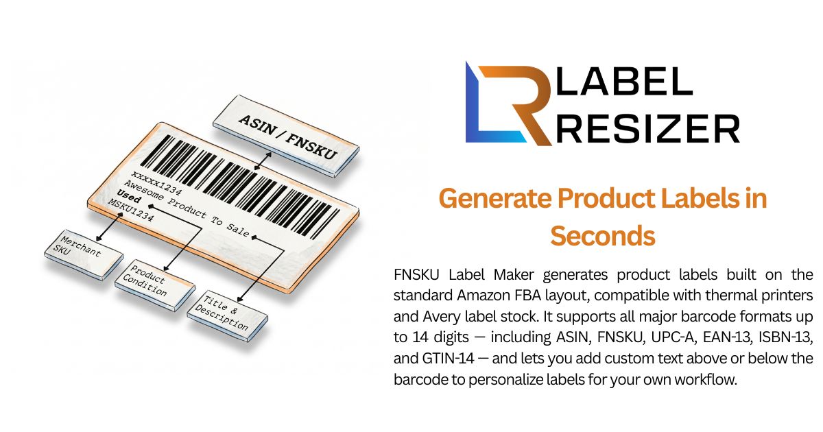 FNSKU Label Maker | Amazon FBA Product Labels
