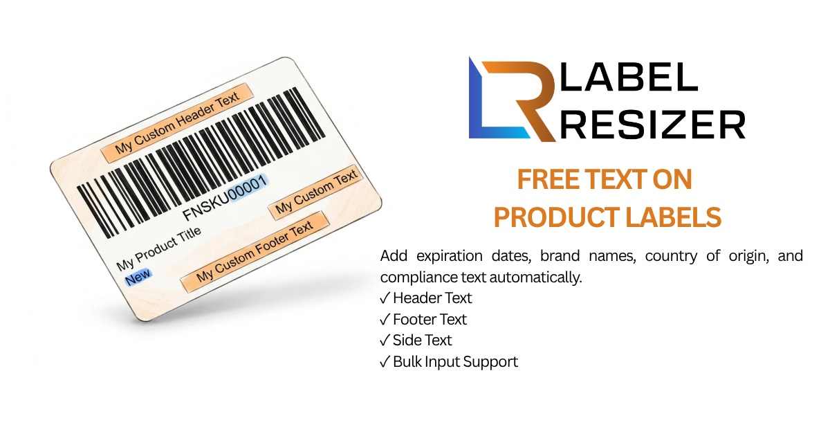 Label Maker Text Free Text on Product Labels | Label Resizer