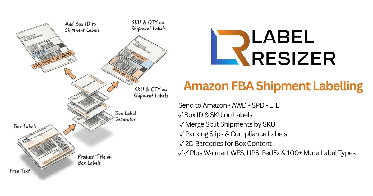 Amazon FBA Shipment Labelling Solution - Send to Amazon, AWD, SPD & LTL ...